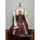 Alice Girl Bear Chocolate Short and Long Skirt and JSK(2nd Pre-Order/2 Colours/Full Payment Without Shipping)